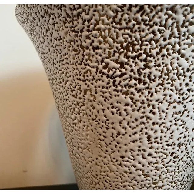 French Art Deco 1930s Torchiere Ceramic Table Lamp For Sale In New York - Image 6 of 11