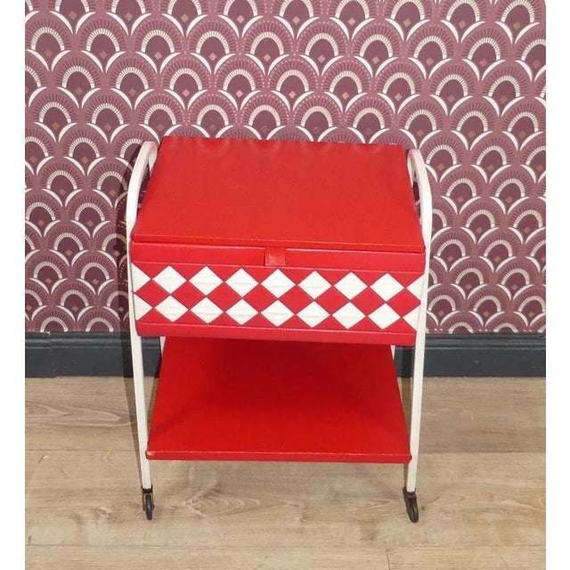 Sewing Box on Wheels, 1970s For Sale - Image 11 of 13