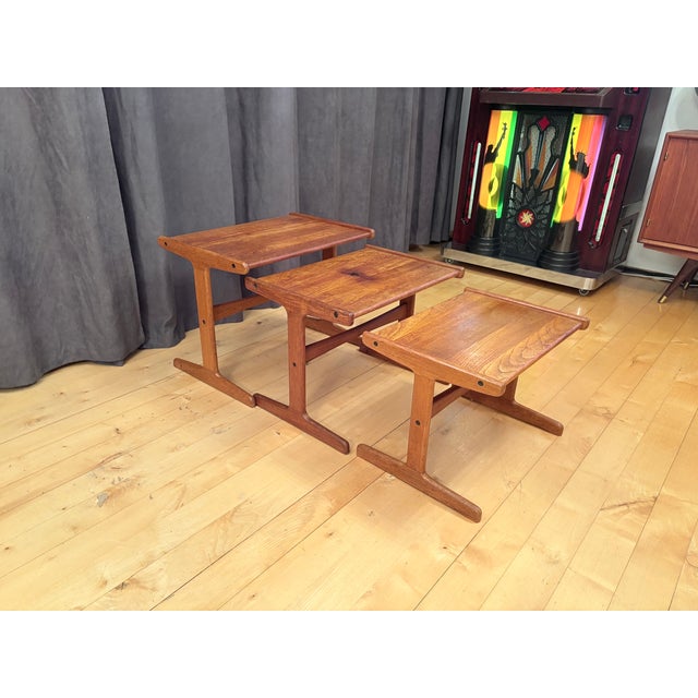 Teak Tables, Denmark, 1960s, Set of 3 For Sale - Image 6 of 13