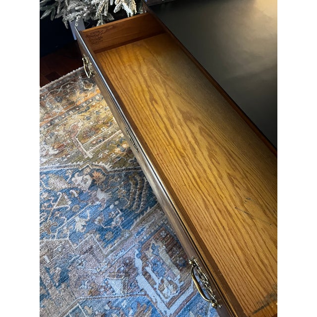 1980s Statton Trutype Americana Cherry Flip Top Server For Sale - Image 10 of 15