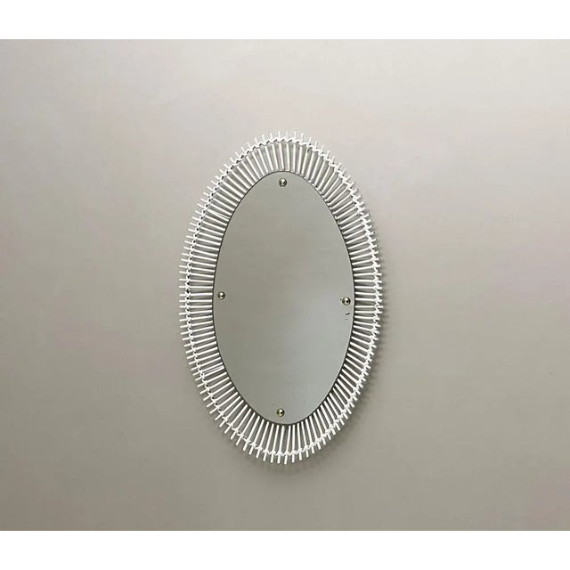 Vintage Mirror in Bamboo, 1950s For Sale - Image 6 of 6