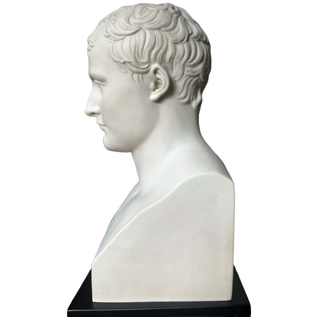 2000 - 2009 Napoléon Bust by Antoine-Denis Chaudet – Museum Cast (Sèvres / Louvre Stamp), on Custom Plinth For Sale - Image 5 of 13