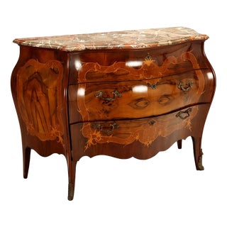 Lombard Barocchetto Style Chest of Drawers, Italy, Early 1900s For Sale