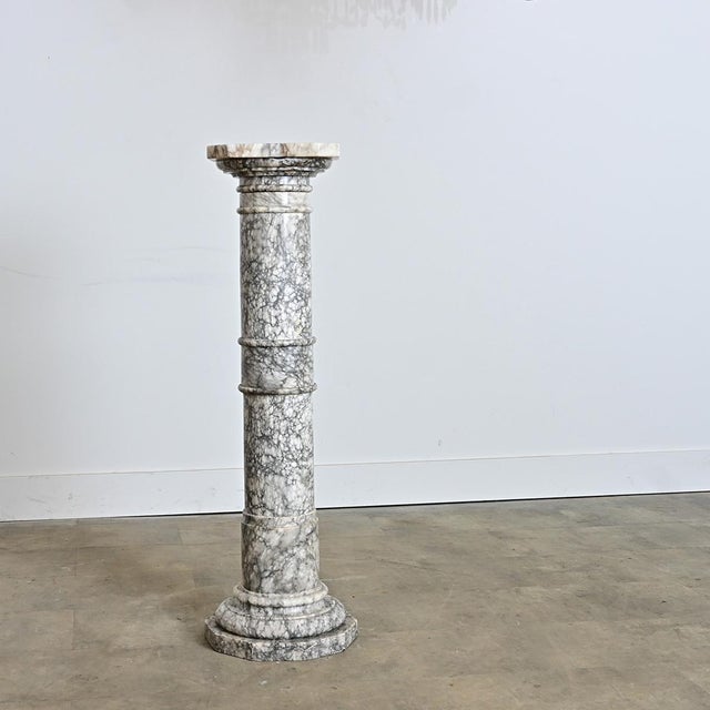 French 19th Century Marble Column Pedestal For Sale - Image 10 of 14