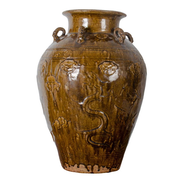 17th Century Martaban Storage Jar For Sale