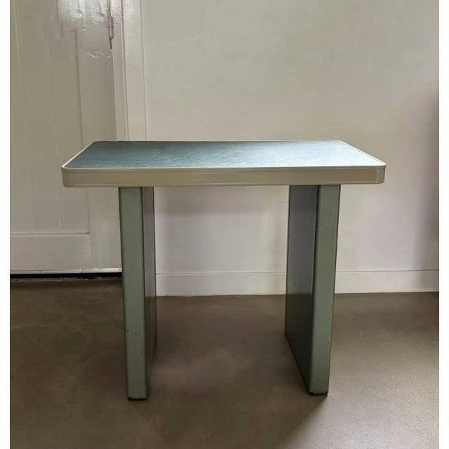 Small Industrial Bauhaus Style Writing Desk, 1950s For Sale - Image 11 of 11