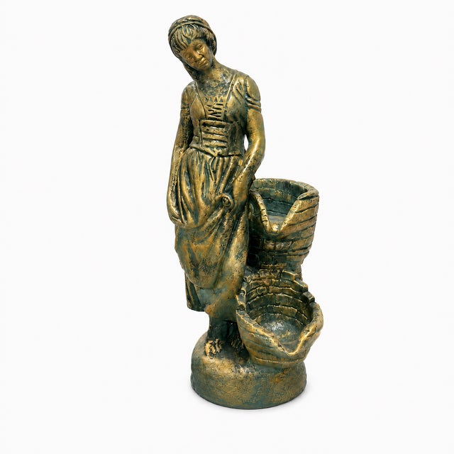 Aurelia, Keeper of the Eternal Spring — Artisan Cast Stone Fountain Legend tells of Aurelia, a gentle guardian who shared...