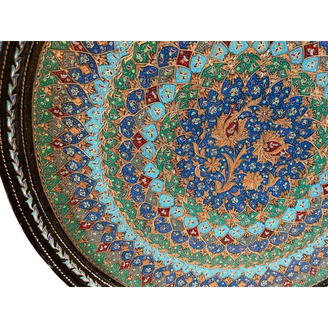 Boho Chic Large Handmade Wall Tray Plate For Sale - Image 3 of 10