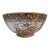 Vintage Hand Painted Porcelain Rose Medallion Bowl - 10" For Sale
