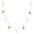18k Gold Green Charm Necklace With Natural 1.9ct Emeralds & Diamonds For Sale