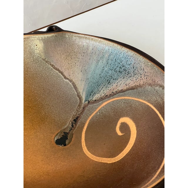Late 20th Century Late 20th Century Large Studio Pottery Bowl For Sale - Image 5 of 6