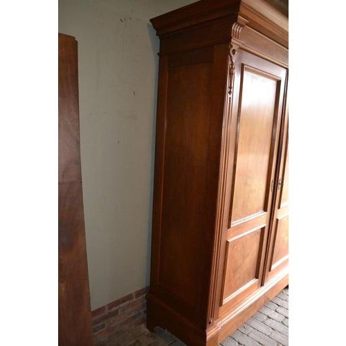 Brown Antique Cabinet in Cherry Wood, 1800s For Sale - Image 8 of 10