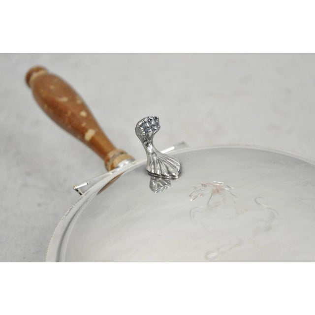 Vintage Sheffield Co Silver Plated Hinged Lid "Horse" Silent Butler W/ Broom For Sale - Image 9 of 18