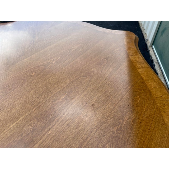 French Country Fruitwood Extension Dining Table- Attr. To Century Furniture For Sale - Image 9 of 12