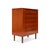Mid-Century Modern Vintage Danish Mid-Century Six-Drawer Teak Tallboy Dresser 1960s For Sale - Image 3 of 7
