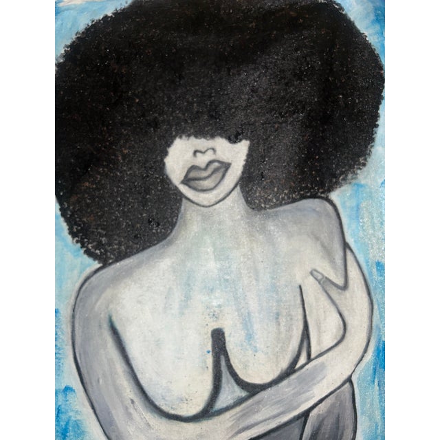 “Silent Strength” is a large original acrylic-on-canvas painting by artist RacquelJ, created in 2026. Measuring 20”W ×...