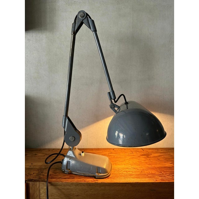 Metal Large Desk Lamp by Ernst Rademacher for Rademacher, 1960s For Sale - Image 7 of 11