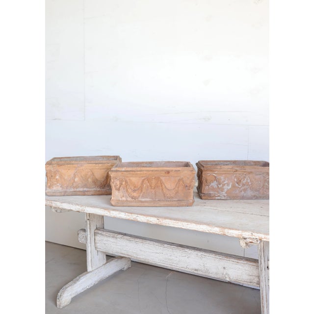 Ceramic Set of Six 19th Century French Terracotta Planters For Sale - Image 7 of 14