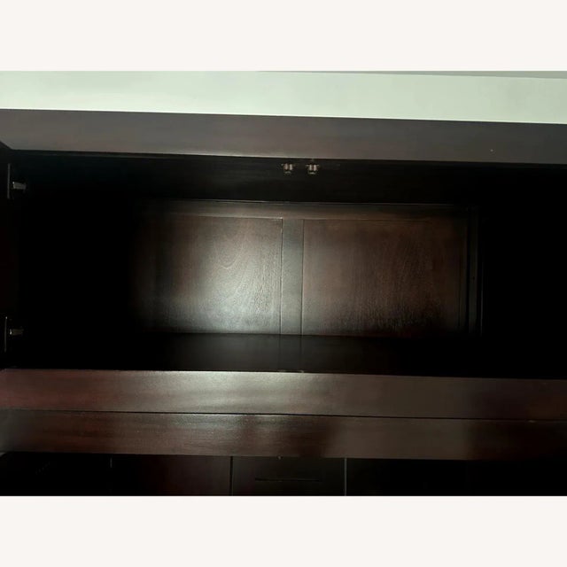Brown Armoire Media Cabinet For Sale - Image 8 of 14
