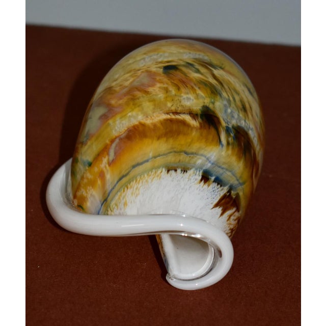 Vintage Decorative Art Glass Conch Shell For Sale - Image 10 of 12