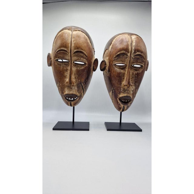 Idoma Masks, 1950s, Set of 2 For Sale - Image 14 of 14