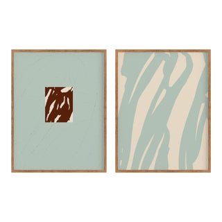 Contemporary Abstract Giclee Prints - Set of Two For Sale