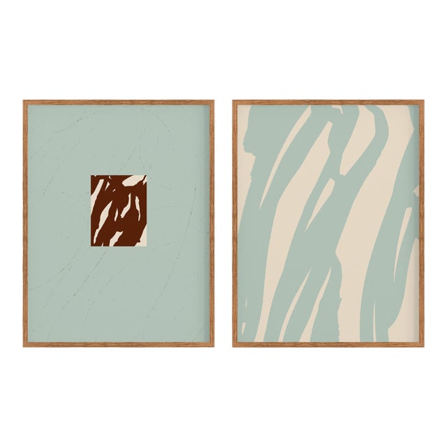 Contemporary Abstract Giclee Prints - Set of Two For Sale