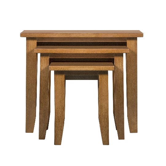 Wood Mission Oak Nesting Tables - Set of 3 - Micheal Cherry For Sale - Image 7 of 10