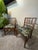 Mid-Century Modern Pair of 1940s Mid-Century Slat-Back Dining Chairs, Newly Reupholstered in Botanical Print For Sale - Image 3 of 7