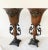 Vintage Neoclassical Borghese Style Metal Vases Pair For Sale - Image 10 of 10