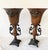 Vintage Pair of Neoclassical Borghese Style Metal Vases For Sale - Image 10 of 10
