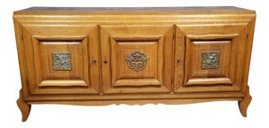 Art Deco Style Sideboard in Light Oak, 1940s