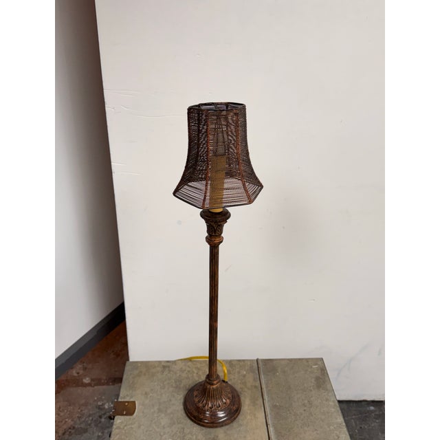 2010s Ethan Allen Brantan Candlestick Table Lamp For Sale - Image 5 of 12