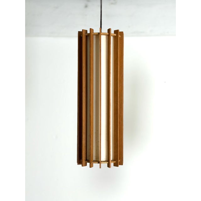Wood Tema Pendant by Ib Fabiansen for Fog & Mørup, 1960s For Sale - Image 7 of 10