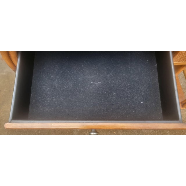 1970's Vintage Bamboo and Rattan Bar Console Table For Sale - Image 13 of 18