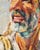 1954 A. Shitzas Mid-Century Earth Oil Portrait Painting - 1 Pc For Sale - Image 9 of 18