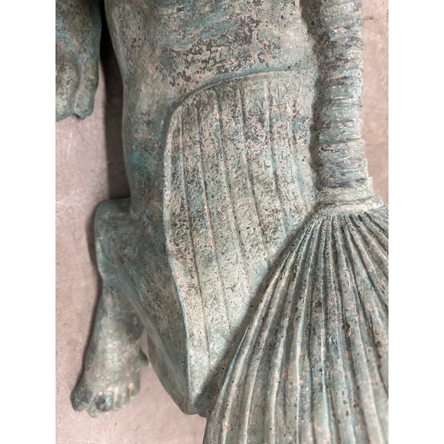 Large Grand Tour Bronze Sphinx in Repose Statue For Sale - Image 9 of 12