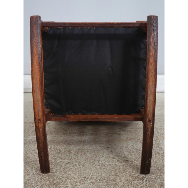 Antique L&jg Stickley Leather Seat Rocking Chair For Sale - Image 17 of 18