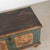 1822 Original Hand-Painted Blue Pine Flat Top Trunk For Sale - Image 6 of 13