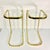 1980s 1980s Postmodern Contemporary Brass & Glass Cantilever Drink Tables - A Pair For Sale - Image 5 of 14