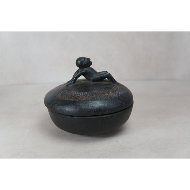 Wood Lozi Bowl in Wood For Sale - Image 7 of 7