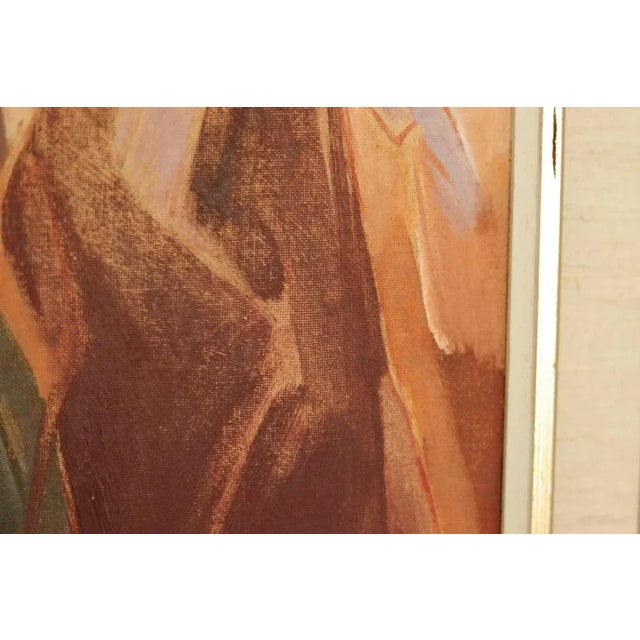 Carl Magnus Franklin, Two Women, 1960s, Oil on Panel, Framed For Sale - Image 7 of 11