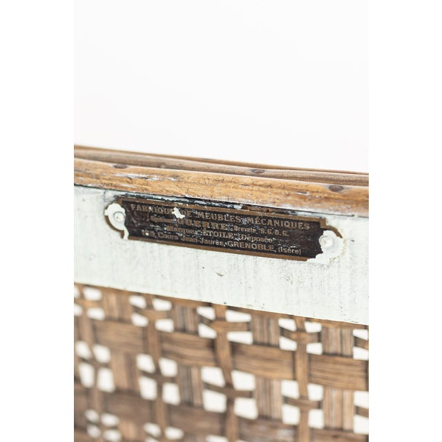 Brown Late 19th Century Pair of French Rattan Folding Chairs For Sale - Image 8 of 13