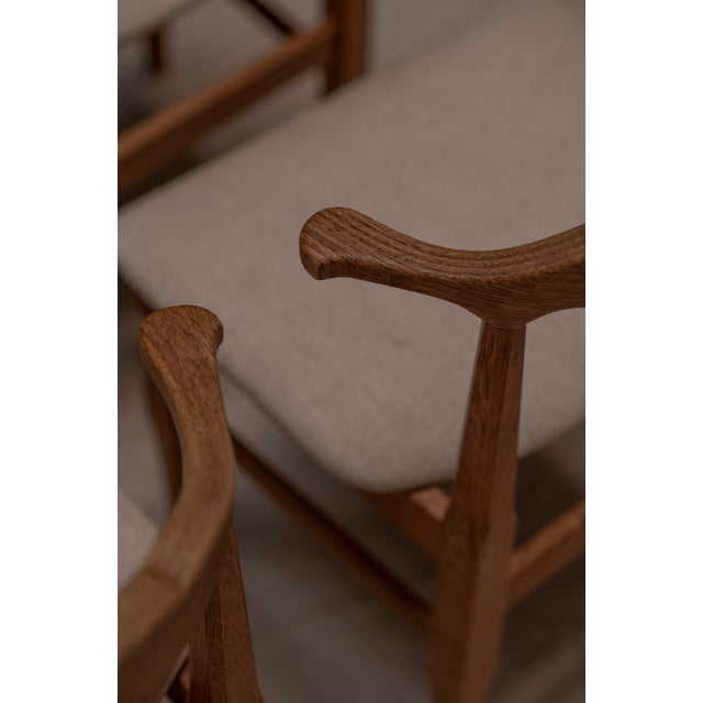 1960s Vintage Dining Chair Set by Henning Kjærnulf, 1960s, Set of 6 For Sale - Image 5 of 12