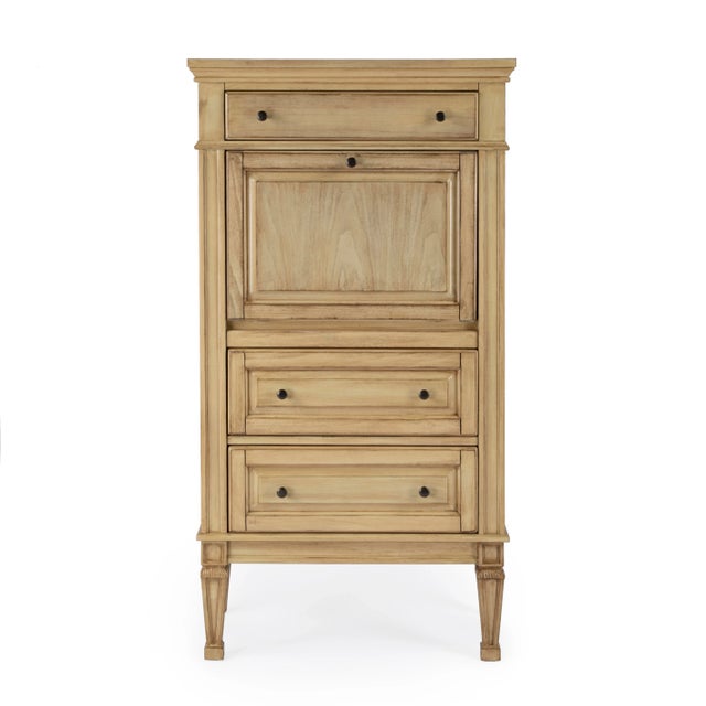 Beige Wordsworth Secretary, Beige For Sale - Image 8 of 11