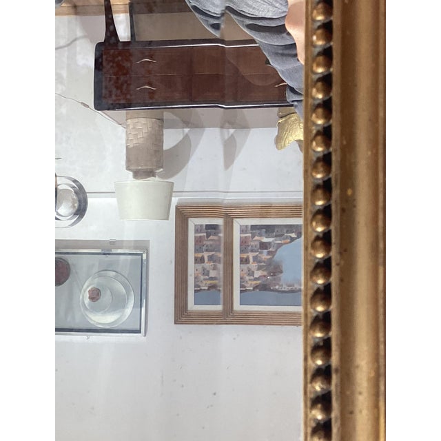 Antique French Gilded Wood Mirror, 1800s For Sale - Image 6 of 15