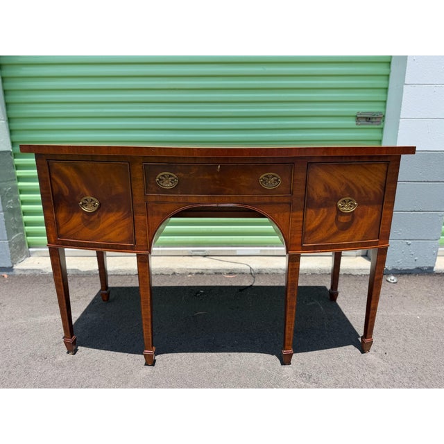 Maitland Smith Federal Style Figural Mahogany Sideboard For Sale - Image 11 of 11