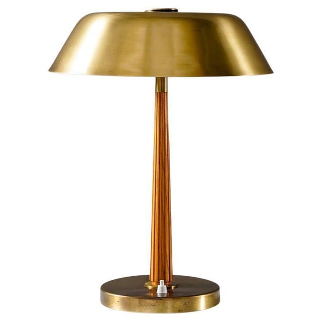 Model 15474 Table Lamp attributed to Harald Notini for Böhlmarks, Sweden, 1940s For Sale - Image 10 of 10