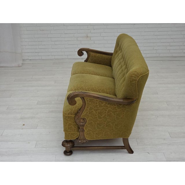 Vintage Danish Three-Seater Sofa in Wool and Oak, 1960s For Sale - Image 10 of 18