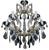 Maria Teresa Chandelier with 6 Lights in Bohemian Crystal, 1950s For Sale